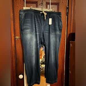 NWT Lane Bryant pull on “boyfriend” jogger jeans size 22